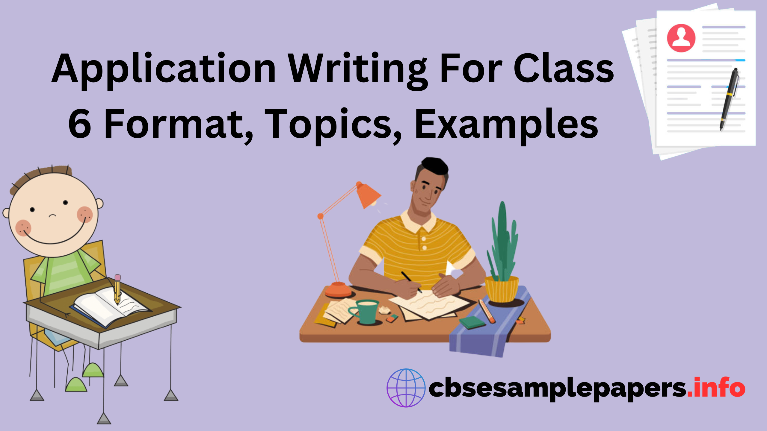 Application Writing For Class 6 Format, Topics, Examples – CBSE Sample ...