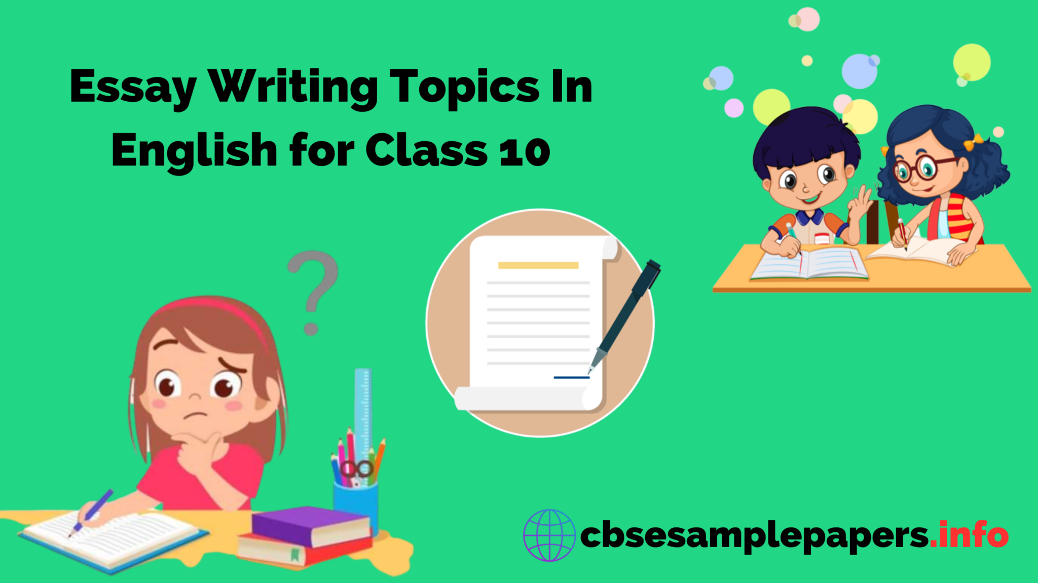 essay writing topics for class 10 cbse