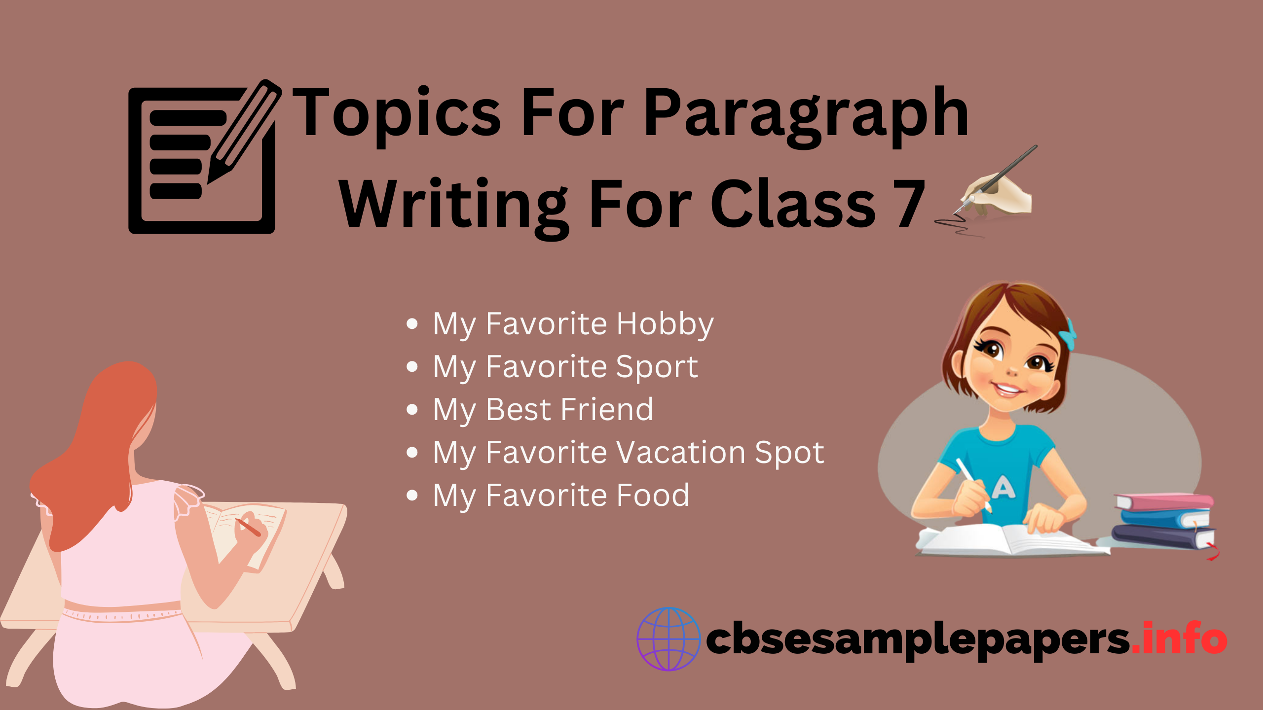 application writing topics for class 7