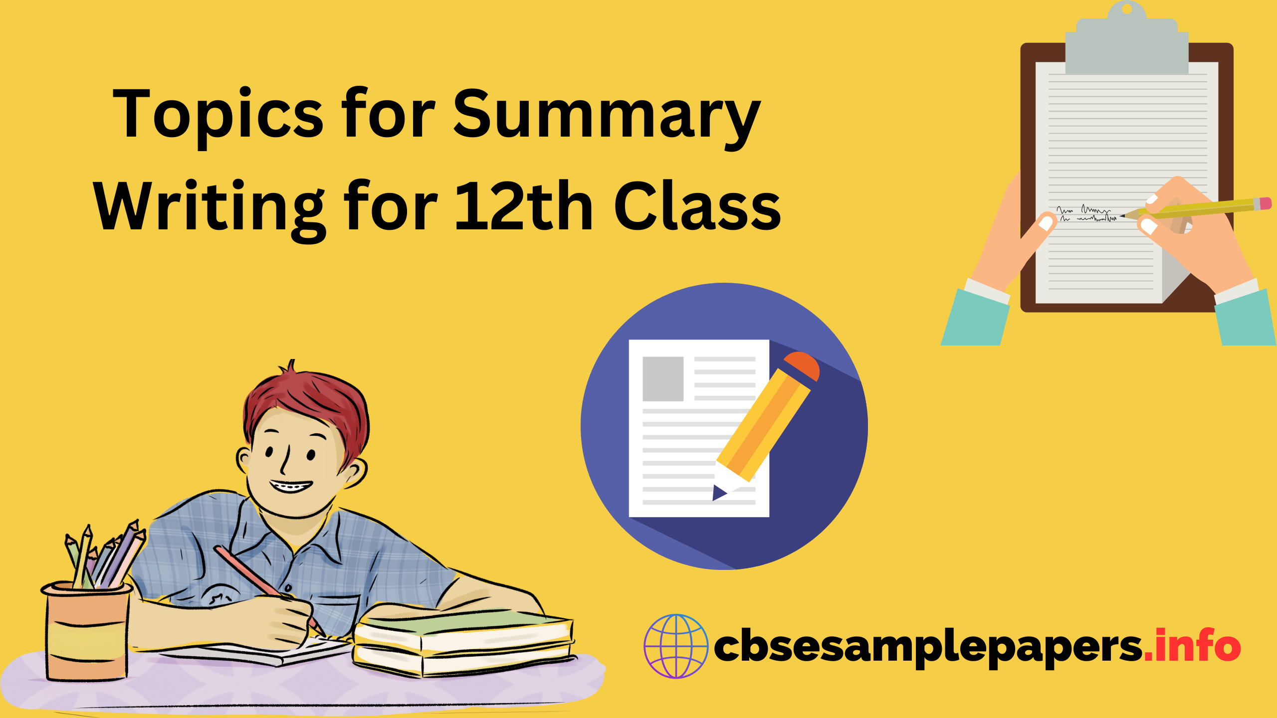 summary writing 12th class example